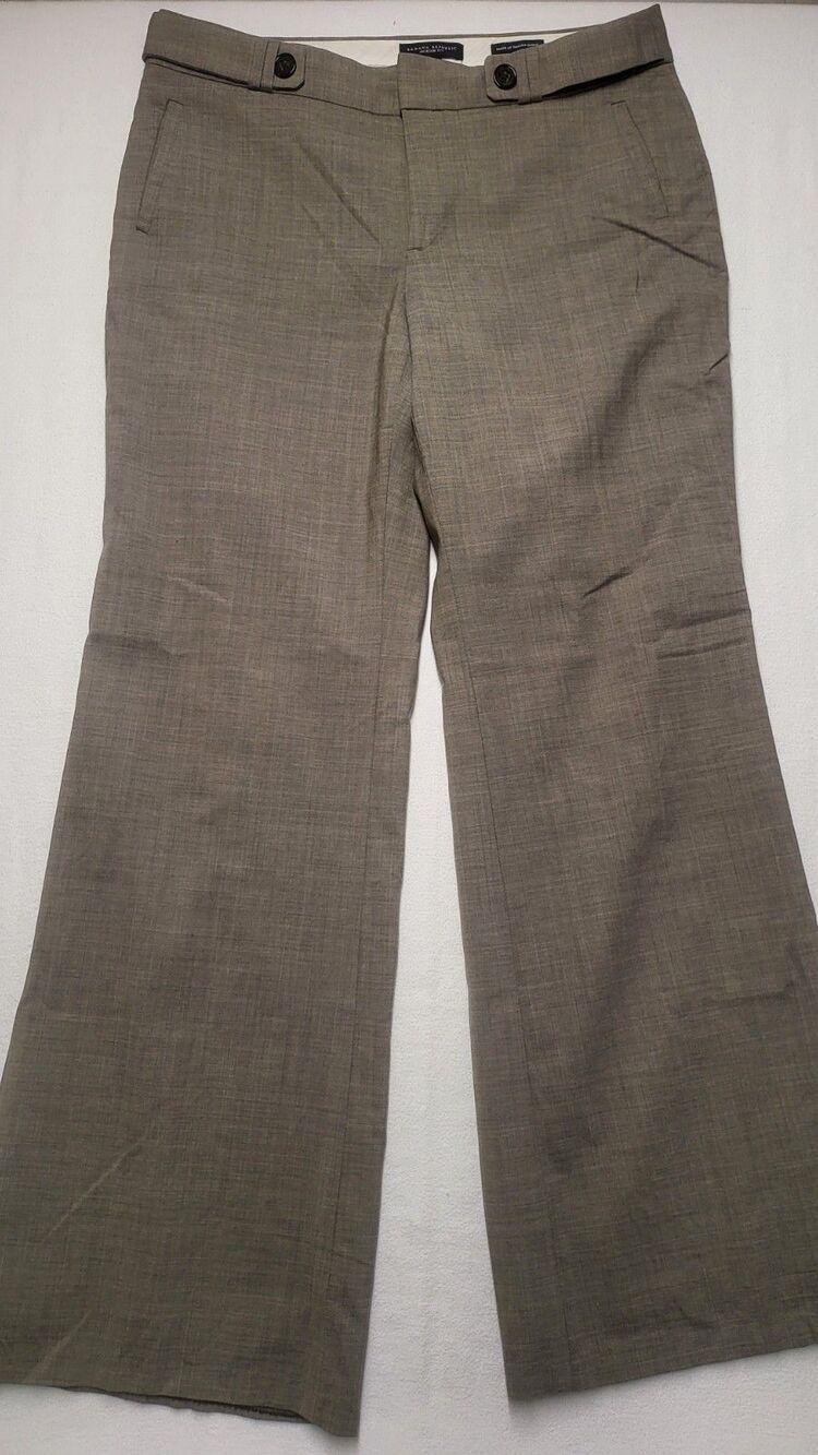 Banana Republic Jackson Fit Women's Wool Trousers Size 14 EUC